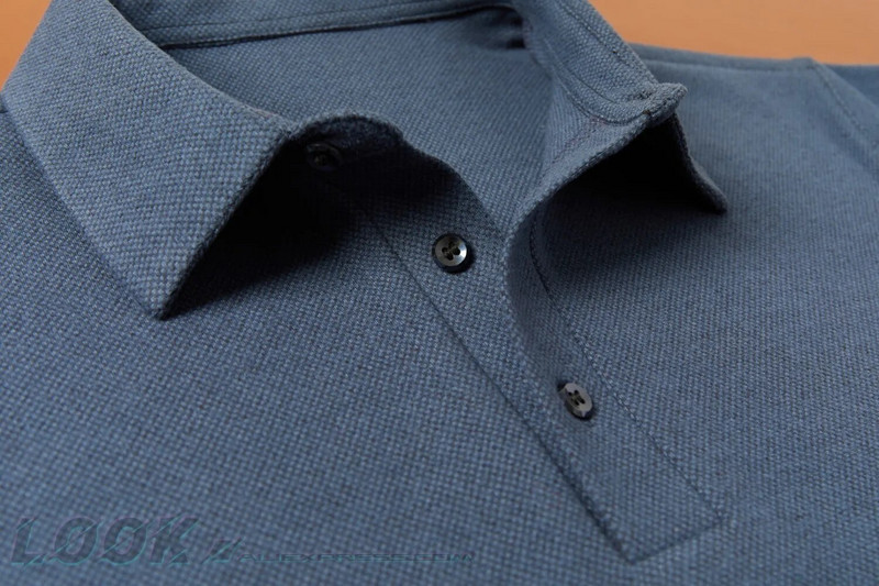 2023-as férfi kötött pólógallér pulóver