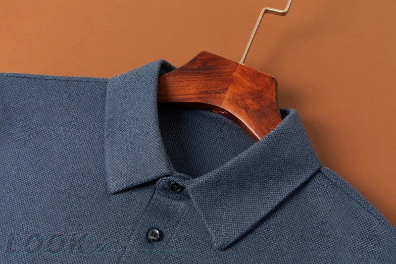 2023-as férfi kötött pólógallér pulóver