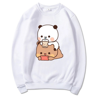 Bubu ir Dudu Hoodie Moteriškos estetinės grafikos Juokingi Kawaii burbulinės arbatos megztiniai Unisex Anime Harajuku Vintage megztiniai megztiniai