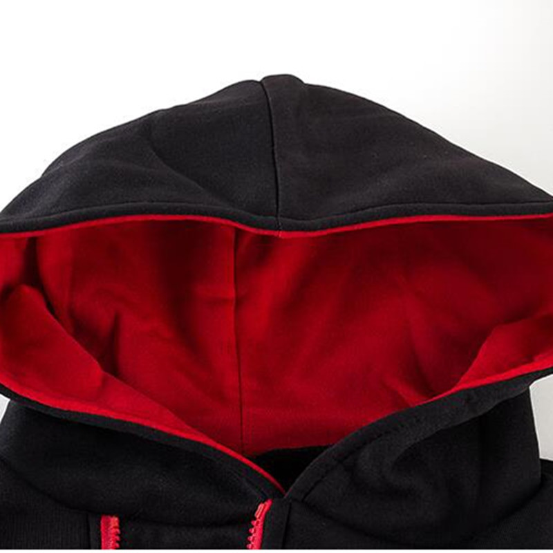 Jaunumi Rudens mode Vīriešu ikdienišķa plāna burtu drukāšanas galviņa sānos rāvējslēdzējs 6 krāsu kašmira džemperis vīriešu virsdrēbju topi