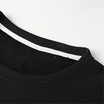 Μονόχρωμο φούτερ 2023 Ανδρικές κουκούλες Harajuku O λαιμό, μακρυμάνικο φούτερ Ανδρικό πουλόβερ μπλούζες Streetwear Αντρικές κουκούλες