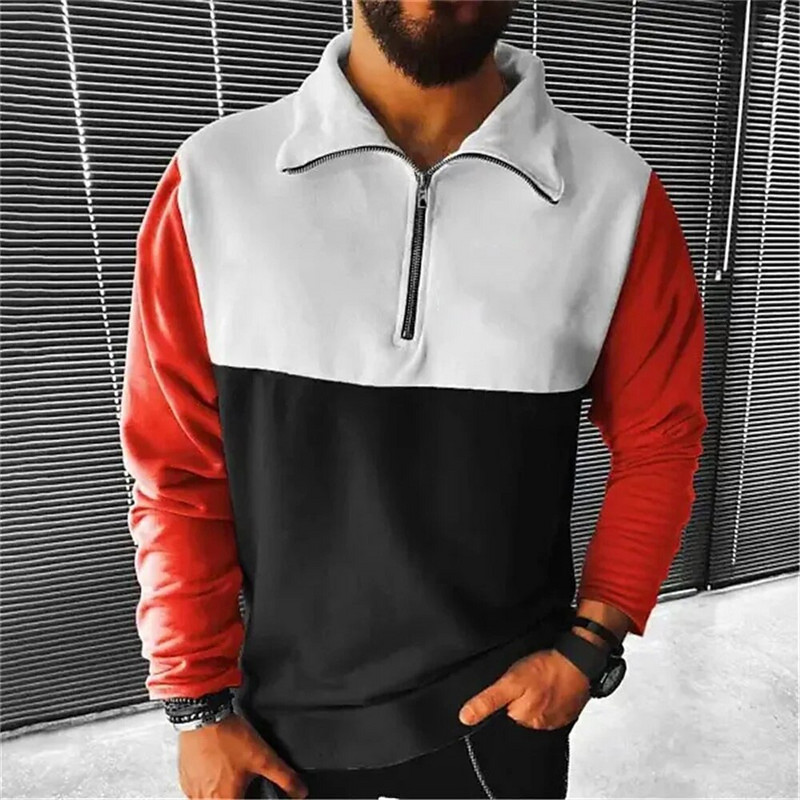 Retro vīriešu kapuces ar džemperi Ikdienas džemperis ar garām piedurknēm 3d modes kapuces Retro modes lielizmēra kapuci ar rāvējslēdzēju vīriešiem Topi