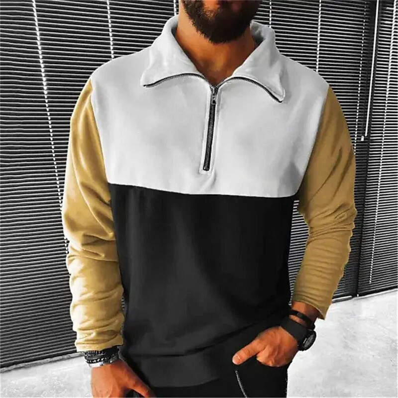 Retro vīriešu kapuces ar džemperi Ikdienas džemperis ar garām piedurknēm 3d modes kapuces Retro modes lielizmēra kapuci ar rāvējslēdzēju vīriešiem Topi