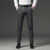 Jaunas vīriešu biznesa bikses Four Seasons Universal Slim Fit Feet Elastīgas vīriešu bikses Populāras ikdienas bikses