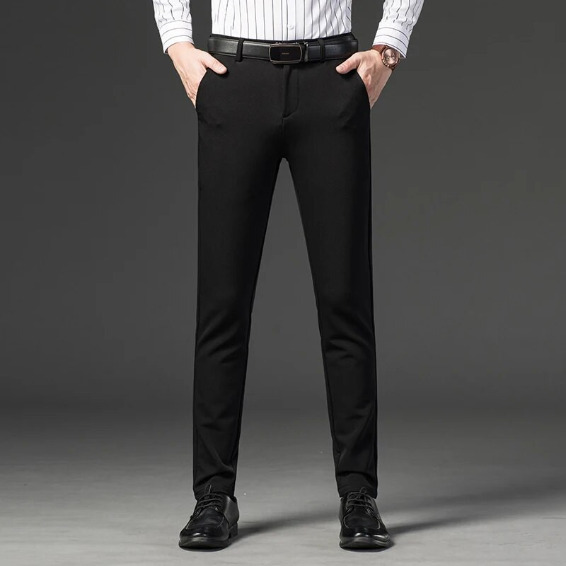Jaunas vīriešu biznesa bikses Four Seasons Universal Slim Fit Feet Elastīgas vīriešu bikses Populāras ikdienas bikses