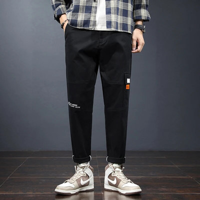 2023. gada rudenī populāras vīriešu ikdienas bikses, mīkstas, ērtas, brīvas, pieguļošas, daļēji elastīgas, plānas vīriešu bikses