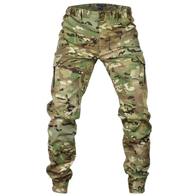 Mege Tactical Camouflage Joggers Āra Ripstop Cargo Bikses Darba Apģērbs Pārgājieni Medības Cīņas Bikses Vīriešu Ielu apģērbs