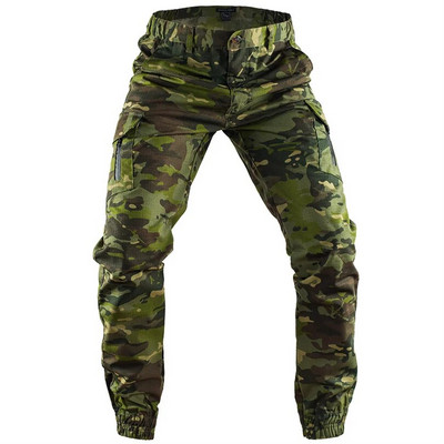 Mege Tactical Camouflage Joggers Āra Ripstop Cargo Bikses Darba Apģērbs Pārgājieni Medības Cīņas Bikses Vīriešu Ielu apģērbs