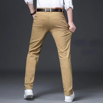 Мъжки пролетно-есенни модни ежедневни карго дълги панталони Мъжки еластични официални мъжки памучни военни гащеризони Панталони Голям размер 28-40