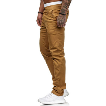 Ανδρικό παντελόνι νέου στυλ 2023 Ανδρικό παντελόνι Causal Solid Slim Ανδρικό παντελόνι