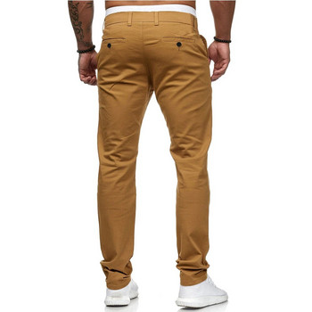 Ανδρικό παντελόνι νέου στυλ 2023 Ανδρικό παντελόνι Causal Solid Slim Ανδρικό παντελόνι