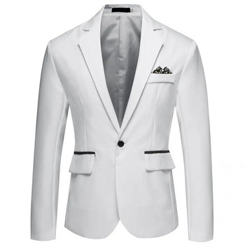 Официален ежедневен официален костюм с ревери Палто за мъжки блейзър Официален ежедневен официален костюм с ревери Палто за бизнес