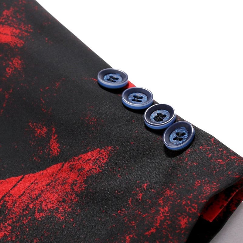 2021 m. Gentleman Blazers Vyriški mėlynos spalvos marginto kostiumo striukė laisvalaikio paltas išleistuvių dainininkės koncerto scenos kostiumas žieminis dydis S-5XL