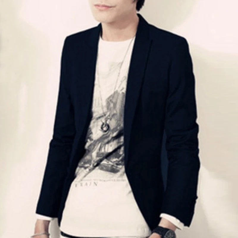 Vīriešu oficiāls uzvalks jakas Biznesa uniforma Darba žakete Topi Solid Regulāri Slim Fit Balts Kāzu kostīms Vīriešiem 3XL Jaka žakete