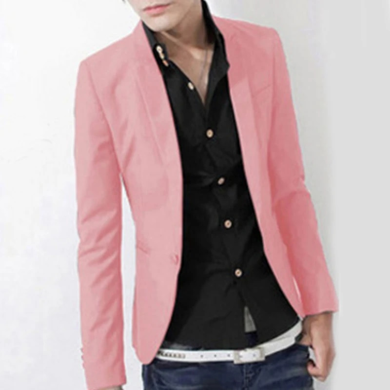 Vīriešu oficiāls uzvalks jakas Biznesa uniforma Darba žakete Topi Solid Regulāri Slim Fit Balts Kāzu kostīms Vīriešiem 3XL Jaka žakete