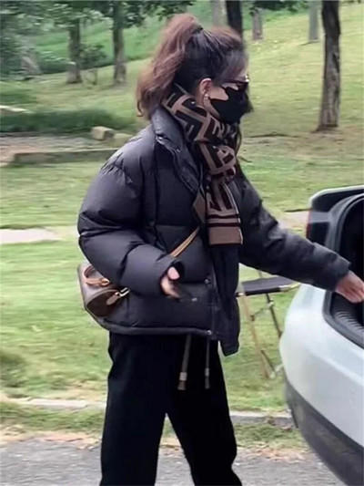 Fotvotee ziemas jaka sievietēm, 2023. gada stingra apkakle, biezi silti mēteļi, retro stila ielas apģērbi, lielizmēra virsdrēbes, neformālas, elegantas parkas