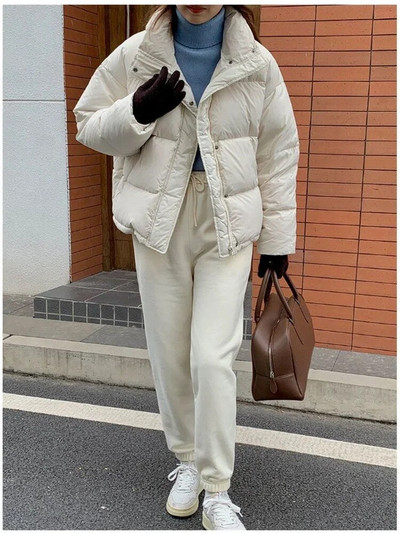 Fotvotee ziemas jaka sievietēm, 2023. gada stingra apkakle, biezi silti mēteļi, retro stila ielas apģērbi, lielizmēra virsdrēbes, neformālas, elegantas parkas