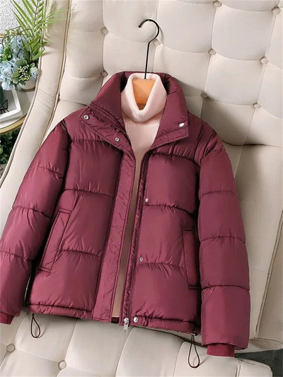 Fotvotee ziemas jaka sievietēm, 2023. gada stingra apkakle, biezi silti mēteļi, retro stila ielas apģērbi, lielizmēra virsdrēbes, neformālas, elegantas parkas