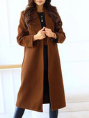 Elegantiškas vilnonis paltas moterims ilgomis rankovėmis Streetwear korėjietiškos mados striukės, tvirtos sagos, 2023 m. Nauji rudens žiemos paltai