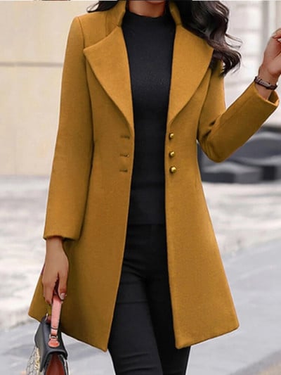 Γυναικείο κοντό μάλλινο παλτό 2022 Νέο φθινόπωρο χειμώνα Δωρεάν αποστολή Vintage μάλλινο παλτό casual street style Μοντέρνο και απλό τοπ