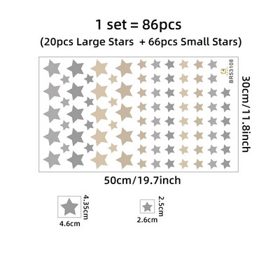 Desen animat Drăguț Leu Iepuraș Animale de Pădure Stele Autocolante de perete Urs Cerb Decalcoli de perete pentru camera de copii Camera de copii Creșă Mureturi dormitor