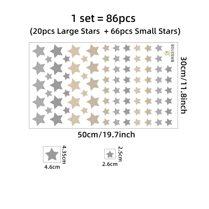 Desen animat Drăguț Leu Iepuraș Animale de Pădure Stele Autocolante de perete Urs Cerb Decalcoli de perete pentru camera de copii Camera de copii Creșă Mureturi dormitor