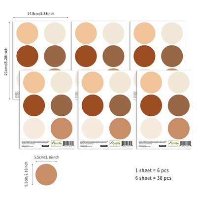 Boho Polka Dots Vaikų vaikų sienų lipdukai Lipnūs sienų lipdukai Vaikų tapetai Miegamasis Kūdikių kambarys Namų dekoras PA254