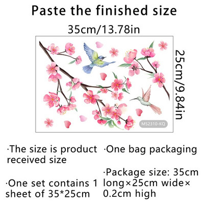 Akvarell zöld növénylevél falmatrica fürdőszoba WC matrica WC öntapadó falfestmény Szépítsd virágos otthoni dekorációs matricákat