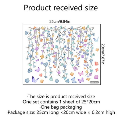 Akvarell zöld növénylevél falmatrica fürdőszoba WC matrica WC öntapadó falfestmény Szépítsd virágos otthoni dekorációs matricákat