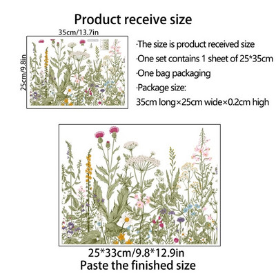 Akvarell zöld növénylevél falmatrica fürdőszoba WC matrica WC öntapadó falfestmény Szépítsd virágos otthoni dekorációs matricákat