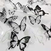 18db Crystal Butterflies 3D matrica gyönyörű pillangós nappali dekor falmatricák otthoni dekorációhoz