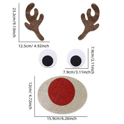 Karácsonyi ablakmatricák filcszövet Mikulás hóember jávorszarvas fali ajtómatrica rajzfilm gyerekszoba dekoráció 2024. karácsonyi újév