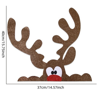 Karácsonyi ablakmatricák filcszövet Mikulás hóember jávorszarvas fali ajtómatrica rajzfilm gyerekszoba dekoráció 2024. karácsonyi újév