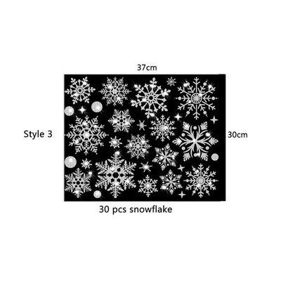 Mirdzoša efekta Sniegpārsla Elektrostatiskā Sienas Uzlīme Ziemassvētku Bērnu istabas Dekors Stikla Logs Mājas Noformējums Jaungada tapetes