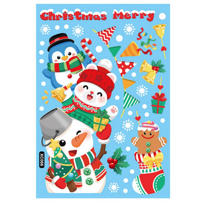 Priecīgus Ziemassvētkus, 2024. gada stikla logu uzlīmes Ziemassvētku vecītis Sniegpārsla Aļņa koks Sniegavīrs Uzlīmes Uzlīmes Ziemassvētku rotājumi Mājas Ziemassvētkiem