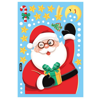 Priecīgus Ziemassvētkus, 2024. gada stikla logu uzlīmes Ziemassvētku vecītis Sniegpārsla Aļņa koks Sniegavīrs Uzlīmes Uzlīmes Ziemassvētku rotājumi Mājas Ziemassvētkiem