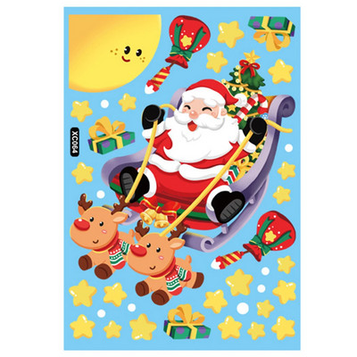 Priecīgus Ziemassvētkus, 2024. gada stikla logu uzlīmes Ziemassvētku vecītis Sniegpārsla Aļņa koks Sniegavīrs Uzlīmes Uzlīmes Ziemassvētku rotājumi Mājas Ziemassvētkiem