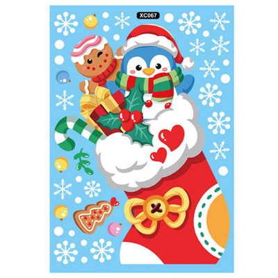 Priecīgus Ziemassvētkus, 2024. gada stikla logu uzlīmes Ziemassvētku vecītis Sniegpārsla Aļņa koks Sniegavīrs Uzlīmes Uzlīmes Ziemassvētku rotājumi Mājas Ziemassvētkiem