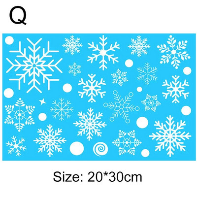 Ziemassvētku sienas uzlīmes logu uzlīme Ziemassvētku vecīša sniegpārsliņa aļņa stikla uzlīme PVC loga uzlīme Priecīgus Ziemassvētkus rotājums