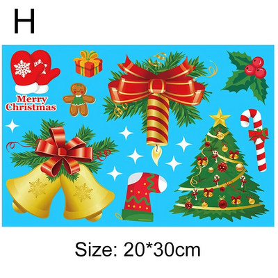 Ziemassvētku sienas uzlīmes logu uzlīme Ziemassvētku vecīša sniegpārsliņa aļņa stikla uzlīme PVC loga uzlīme Priecīgus Ziemassvētkus rotājums