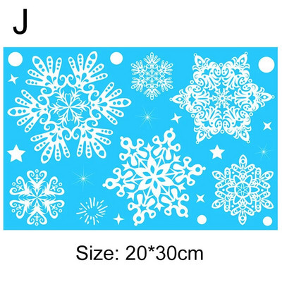 Ziemassvētku sienas uzlīmes logu uzlīme Ziemassvētku vecīša sniegpārsliņa aļņa stikla uzlīme PVC loga uzlīme Priecīgus Ziemassvētkus rotājums