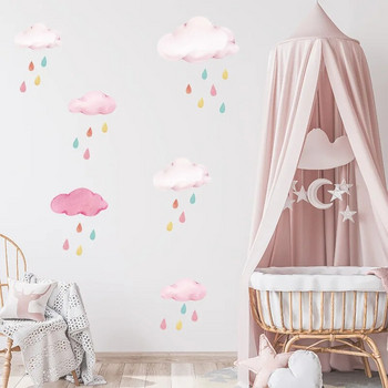 Αυτοκόλλητο τοίχου Cartoon Cloud Παιδικό Δωμάτιο Διακοσμητικό Εσωτερικό Αυτοκόλλητα τοίχου για βρεφικό δωμάτιο βρεφικό βρεφικό αυτοκόλλητο DIY Ταπετσαρία κρεβατοκάμαρας