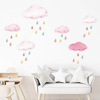 Αυτοκόλλητο τοίχου Cartoon Cloud Παιδικό Δωμάτιο Διακοσμητικό Εσωτερικό Αυτοκόλλητα τοίχου για βρεφικό δωμάτιο βρεφικό βρεφικό αυτοκόλλητο DIY Ταπετσαρία κρεβατοκάμαρας