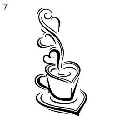 9 stiilis kohviseinakleebised köögile Dekoratiivsed kleebised Vinüülist seinakleebised DIY kleebised Kodukaunistus Söögitoa poebaar