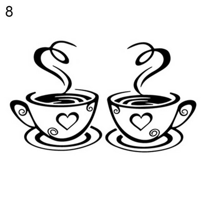 9 stiilis kohviseinakleebised köögile Dekoratiivsed kleebised Vinüülist seinakleebised DIY kleebised Kodukaunistus Söögitoa poebaar