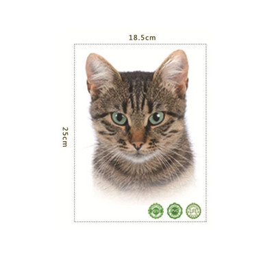 Tualetes uzlīmes 3D kaķu spilgtas sienas uzlīmes Modes jauki dzīvnieki PVC ūdensnecaurlaidīga uzlīme vannas istabas tualetes virtuves dekoram