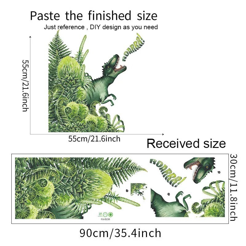 Noņemamas tropu lapas Ziedi Putnu Sienas Uzlīmes Guļamistabas Dzīvojamās istabas Noformējums Sienas gleznas Uzlīmes Augi Tapetes Mājas dekors