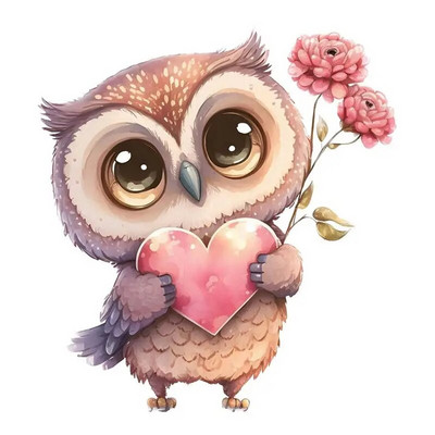 M238 Papagaiļi Putni Pūce Gārnis Ziedu karikatūra Dzīvnieki Sienas uzlīme Vannas istabas tualetes dekors Dzīvojamās istabas skapja Ledusskapja uzlīme