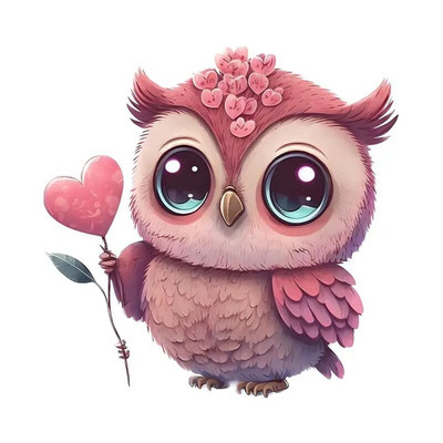 M238 Papagaiļi Putni Pūce Gārnis Ziedu karikatūra Dzīvnieki Sienas uzlīme Vannas istabas tualetes dekors Dzīvojamās istabas skapja Ledusskapja uzlīme