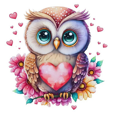 M238 Papagaiļi Putni Pūce Gārnis Ziedu karikatūra Dzīvnieki Sienas uzlīme Vannas istabas tualetes dekors Dzīvojamās istabas skapja Ledusskapja uzlīme